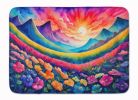 Petunias in Color Memory Foam Kitchen Mat Machine Washable Anti-Fatigue Mat Cushion Comfort Bath Mat or Kitchen Rug
