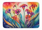 Calla Lilies in Color Memory Foam Kitchen Mat Machine Washable Anti-Fatigue Mat Cushion Comfort Bath Mat or Kitchen Rug