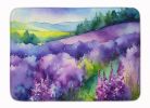 New Hampshire Purple Lilac in Watercolor Memory Foam Kitchen Mat Machine Washable Anti-Fatigue Mat Cushion Comfort Bath Mat or Kitchen Rug