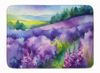 New Hampshire Purple Lilac in Watercolor Memory Foam Kitchen Mat Machine Washable Anti-Fatigue Mat Cushion Comfort Bath Mat or Kitchen Rug
