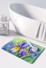 Tennessee Iris in Watercolor Memory Foam Kitchen Mat Machine Washable Anti-Fatigue Mat Cushion Comfort Bath Mat or Kitchen Rug