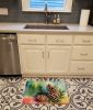 Maine White Pine Cone and Tassels in Watercolor Memory Foam Kitchen Mat Machine Washable Anti-Fatigue Mat Cushion Comfort Bath Mat or Kitchen Rug