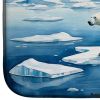 Polar Bear on the Ice Dish Drying Mat Absorbent Dish Drying Mat Pad for Kitchen Counter Dish Drainer Mat for Countertop, 14 x 21", Multicolor