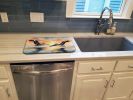 Pelicans Flying Dish Drying Mat Absorbent Dish Drying Mat Pad for Kitchen Counter Dish Drainer Mat for Countertop, 14 x 21", Multicolor