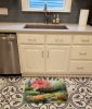 North Carolina Dogwoods in Watercolor Memory Foam Kitchen Mat Machine Washable Anti-Fatigue Mat Cushion Comfort Bath Mat or Kitchen Rug