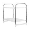 2 Tier Under Sink Organizer Retractable Kitchenware Rack Holders Space Saving Storage Shelf 55LBS Max Load