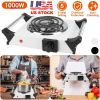 1000W Electric Single Burner Portable Coil Heating Hot Plate Stove Countertop RV Hotplate with 5 Temperature Adjustments Portable Handles
