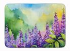 Idaho Syringa in Watercolor Memory Foam Kitchen Mat Machine Washable Anti-Fatigue Mat Cushion Comfort Bath Mat or Kitchen Rug