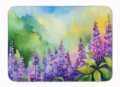 Idaho Syringa in Watercolor Memory Foam Kitchen Mat Machine Washable Anti-Fatigue Mat Cushion Comfort Bath Mat or Kitchen Rug (Default: Default)