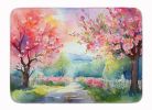 Michigan Apple Blossoms in Watercolor Memory Foam Kitchen Mat Machine Washable Anti-Fatigue Mat Cushion Comfort Bath Mat or Kitchen Rug