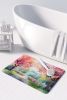 Michigan Apple Blossoms in Watercolor Memory Foam Kitchen Mat Machine Washable Anti-Fatigue Mat Cushion Comfort Bath Mat or Kitchen Rug