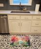 Michigan Apple Blossoms in Watercolor Memory Foam Kitchen Mat Machine Washable Anti-Fatigue Mat Cushion Comfort Bath Mat or Kitchen Rug