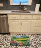Massachusetts Mayflowers in Watercolor Memory Foam Kitchen Mat Machine Washable Anti-Fatigue Mat Cushion Comfort Bath Mat or Kitchen Rug