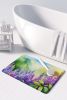 Idaho Syringa in Watercolor Memory Foam Kitchen Mat Machine Washable Anti-Fatigue Mat Cushion Comfort Bath Mat or Kitchen Rug