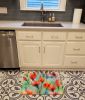 Wyoming Indian Paintbrush in Watercolor Memory Foam Kitchen Mat Machine Washable Anti-Fatigue Mat Cushion Comfort Bath Mat or Kitchen Rug